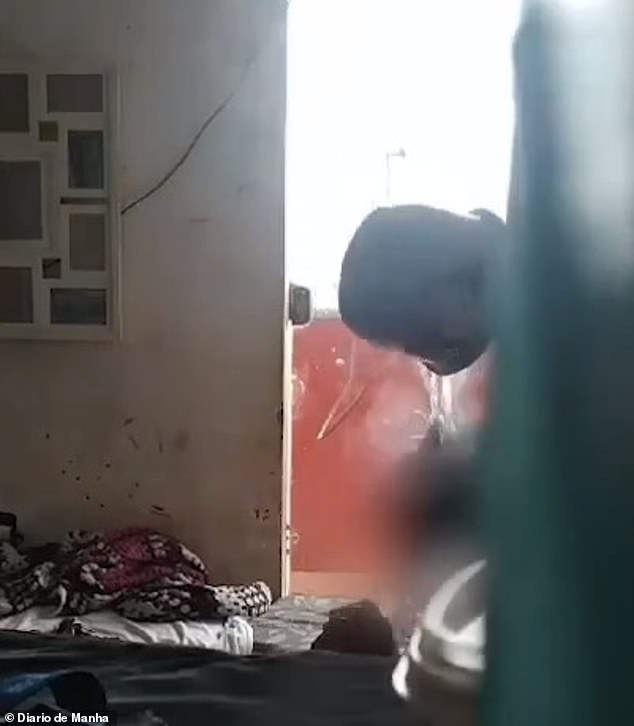 Police in Brasilia, Brazil, are looking for a 42-year-old woman who was seen on video dumping boiling water on her 14-year-old niece at her home on Thursday.  The child suffered burns to 13 percent of her chest and back