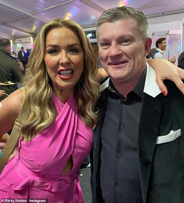 Claire Sweeney's friends have revealed how the actress fell for the knockout charm of 'hysterical' boxing legend Ricky Hatton