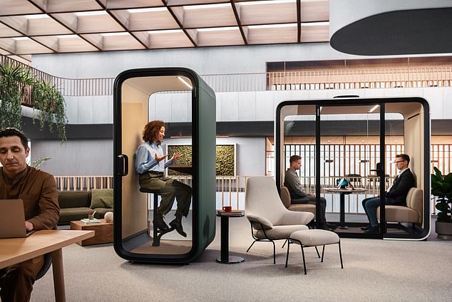 The hi-tech pods ensure that no one outside can 'listen in' (Framery)