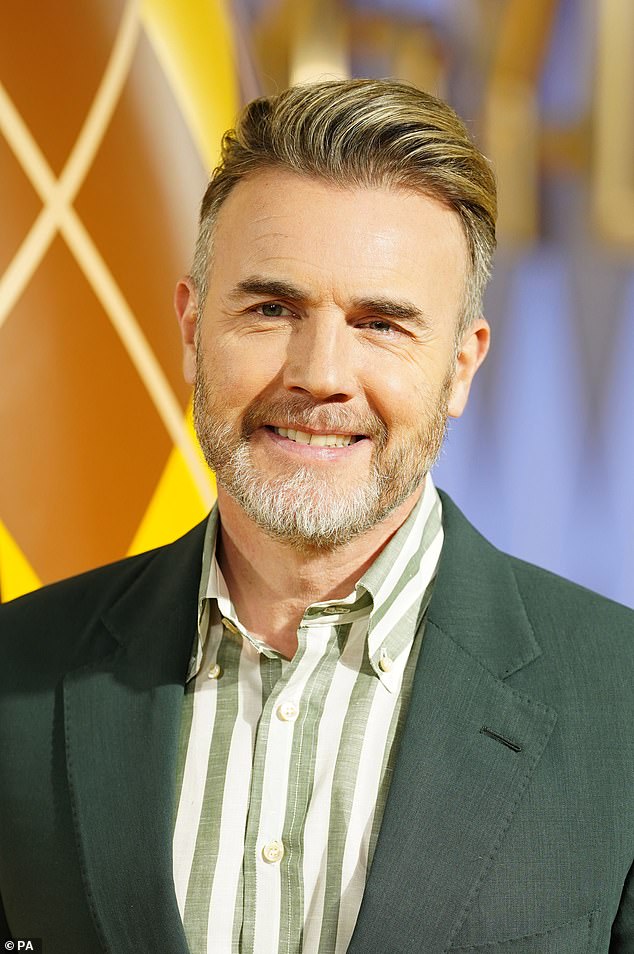 Janet initially thought she had added the real Gary Barlow (pictured in January 2024) to Facebook in March this year