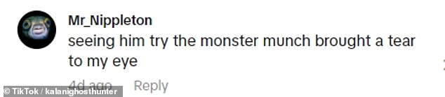 Britons flooded his comments with admiration for the American man - who loved Monster Munch - and some urged him to put Greggs on trial