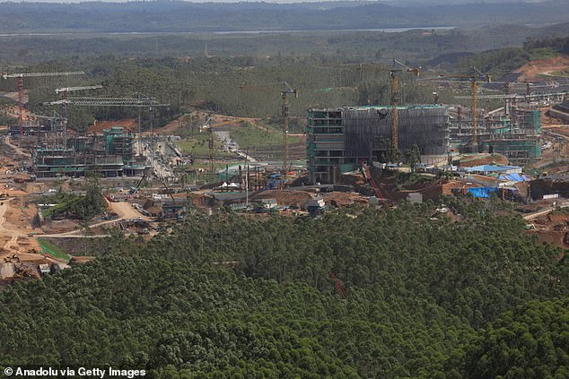 Photos show Indonesia's new purpose-built capital starting to take shape