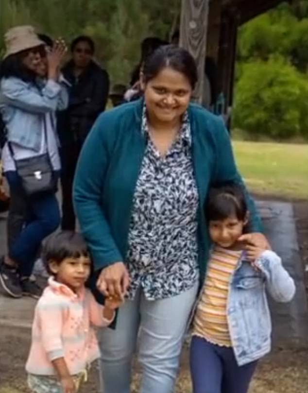 Jasmine Thomas and her two children, Carolyn and Evlyn (pictured with Mrs Thomas), died in a car fire in Melbourne's south-east on March 24, 2022
