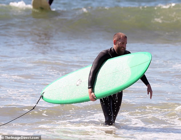 The Los Angeles native uses surfing as one of his main ways to stay healthy and fit after being afraid of trying the sport for most of his life until he overcame his fear in 2019.