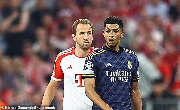 Jude Bellingham had a chat with Bayern Munich's Harry Kane before a crucial penalty