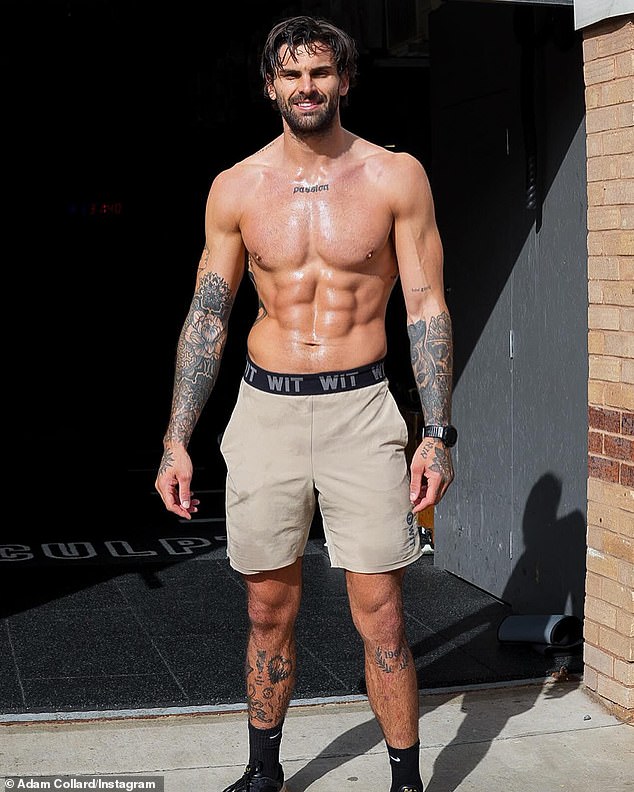 Adam (pictured) rose to fame on Love Island, appearing in series four and eight in 2018 and 2022