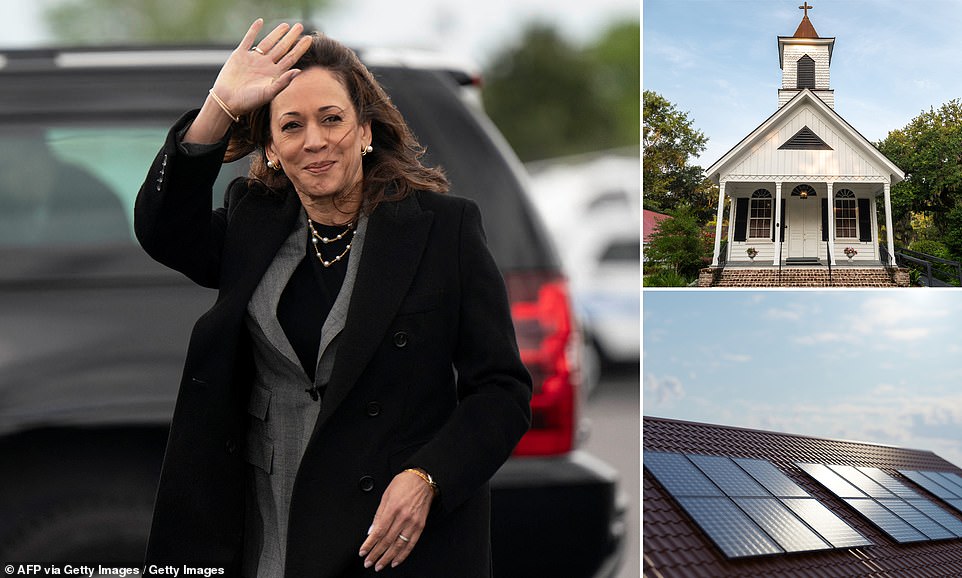 Vice President Kamala Harris visited North Carolina on Thursday to celebrate the government's latest spending programs to subsidize green energy projects.  “Since I took office, the president and I have made an incredible investment, the largest investment ever to address the climate crisis, about a trillion dollars to a T,” she said with a laugh.