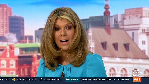 Kate Garraway said on Good Morning Britain today that her social media post was made 'out of complete frustration'