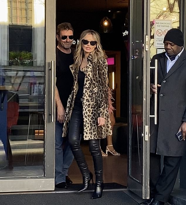 Stunned onlookers did a double take when Cowell and Kate arrived at the Lucky Voice bar in Islington, London, on Saturday afternoon