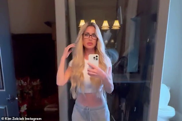 Kim Zolciak-Biermann stared at her own reflection in – not one but – two mirror selfies she shared on Easter Sunday from her $880,000, five-bedroom mansion in Alpharetta, Georgia