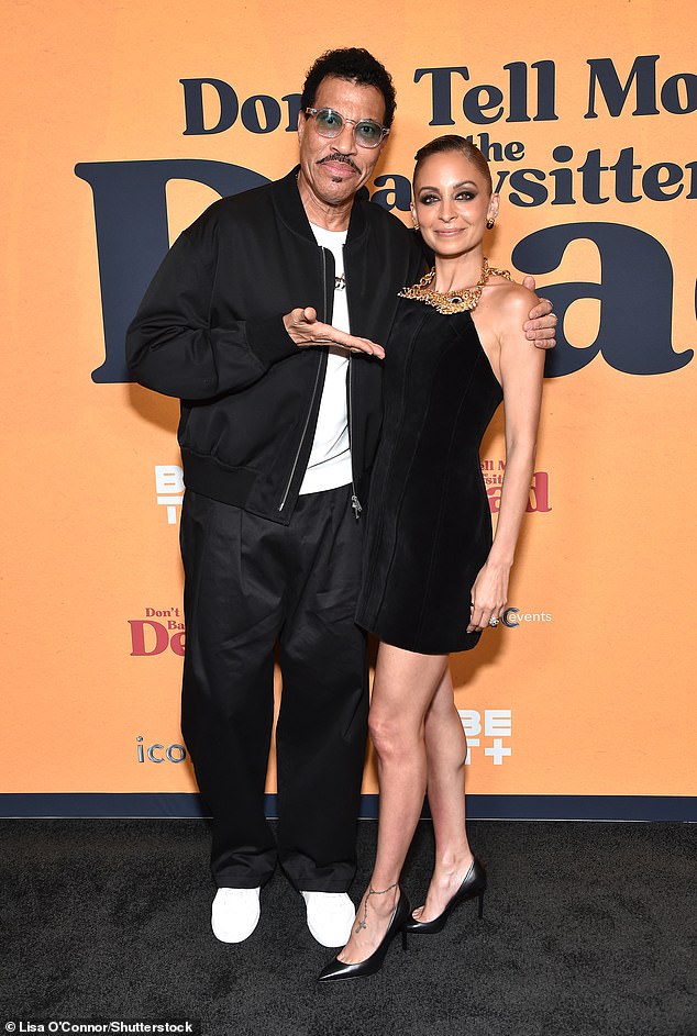 Lionel Richie looked proud as he supported his daughter Nicole Richie at the premiere of Don't Tell Mom the Babysitter's Dead in Los Angeles on Tuesday night.