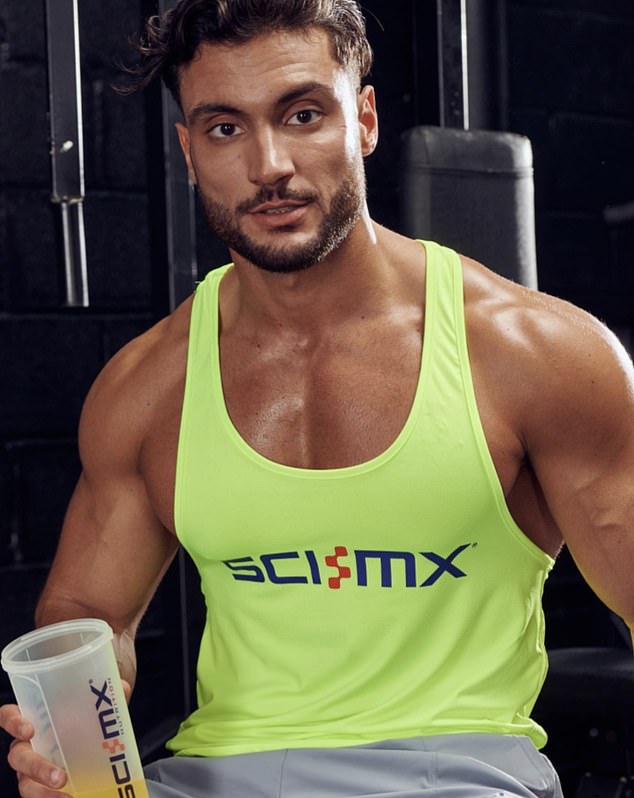 It comes after Davide reportedly lost six-figure brand deals after allegedly handing out 'illegal hippie crack' to revelers at a Manchester after-party (pictured for sports nutrition brand Sci-mx)