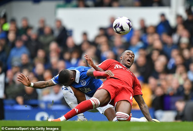 Hudson-Odoi burst into the box but Young cleared him with a challenge from behind