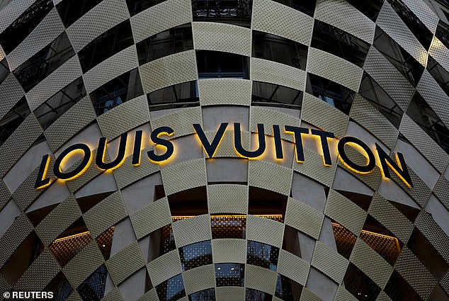 Fashion interests: LVMH, one of Europe's most valuable companies and home to brands like Louis Vuitton and Tiffany, reported a 3% sales increase in the first quarter