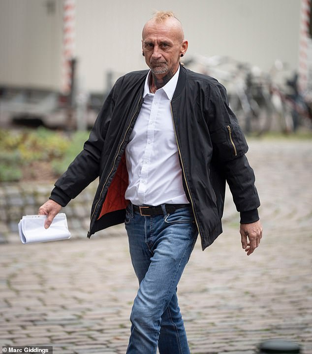 Michael Tatschl (pictured outside court today), a former partner in crime of Brueckner, said he would use the bizarre modus operandi of leaving no evidence and dropping his clothes on surfaces