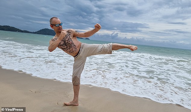 Malcolm Ayles, 58, from Grovedale in Victoria, is a karate instructor