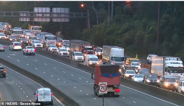 Drivers are being diverted via the Lane Cove Tunnel and Lane Cove Road, causing traffic delays