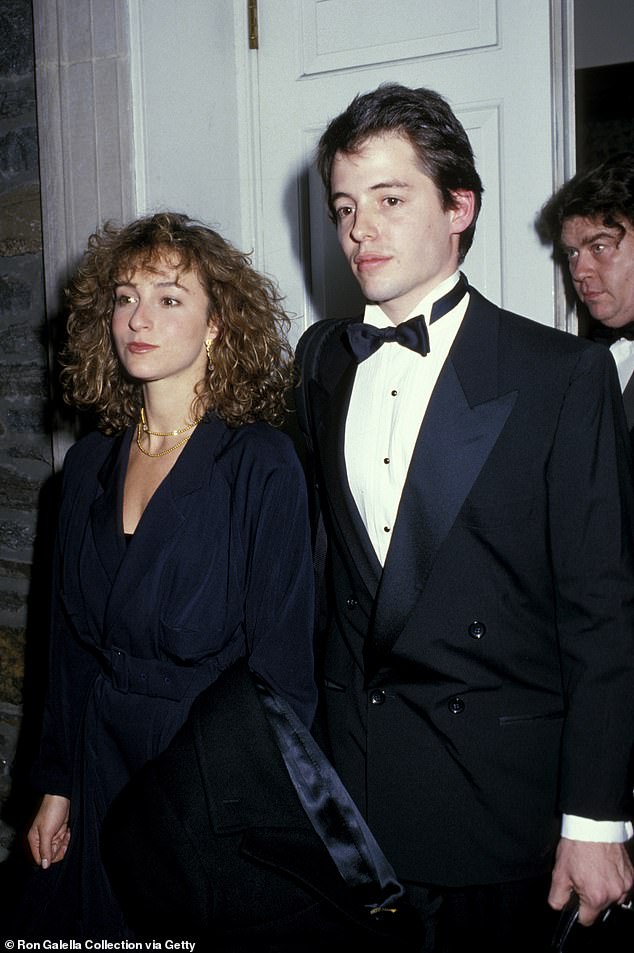 Matthew was previously charged with manslaughter by dangerous driving following a fatal car crash in 1987 while on holiday with his then girlfriend Jennifer Grey, outside Tempo, Northern Ireland (pictured with Jennifer)