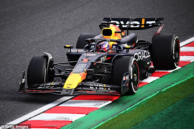 Max Verstappen has won the Japanese Grand Prix with teammate Sergio Perez in second place