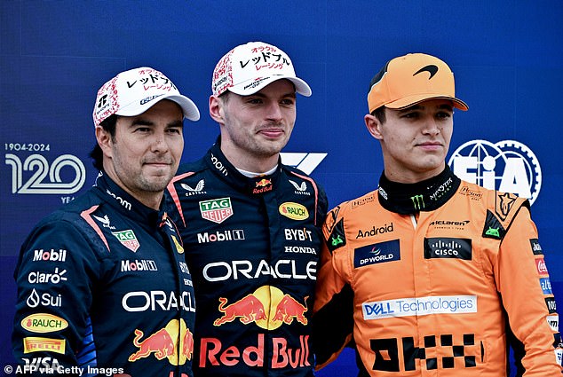 Max Verstappen secured pole position in Japan, ahead of Sergio Perez and Lando Norris