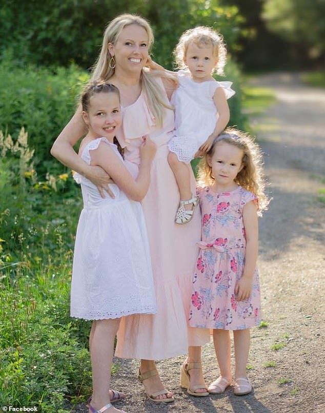 Cheryl Granito seen with her daughters, 12-year-old Harper, Kayla, 7, and Ellie, who is 4