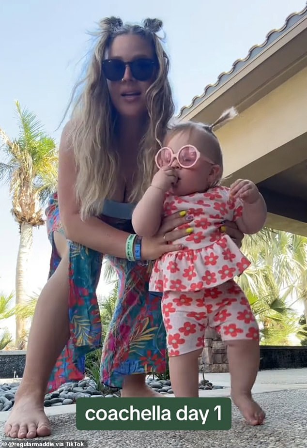 Maddie Banister is a mom from Mexico who shared her experience bringing her 14-month-old toddler to Coachella while showing videos of the little boy dancing