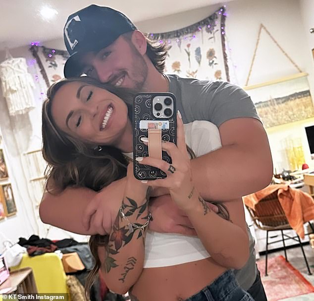 Katie 'KT' Smith announced her engagement to boyfriend Luke Scornavacco on Easter Sunday