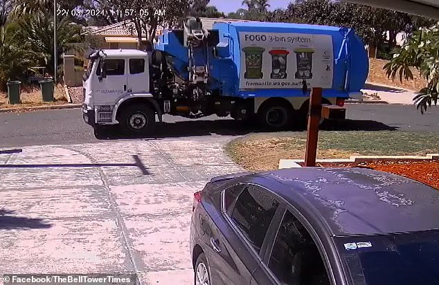 A man from Morley in Western Australia woke up one morning to find his green bin missing after collecting rubbish