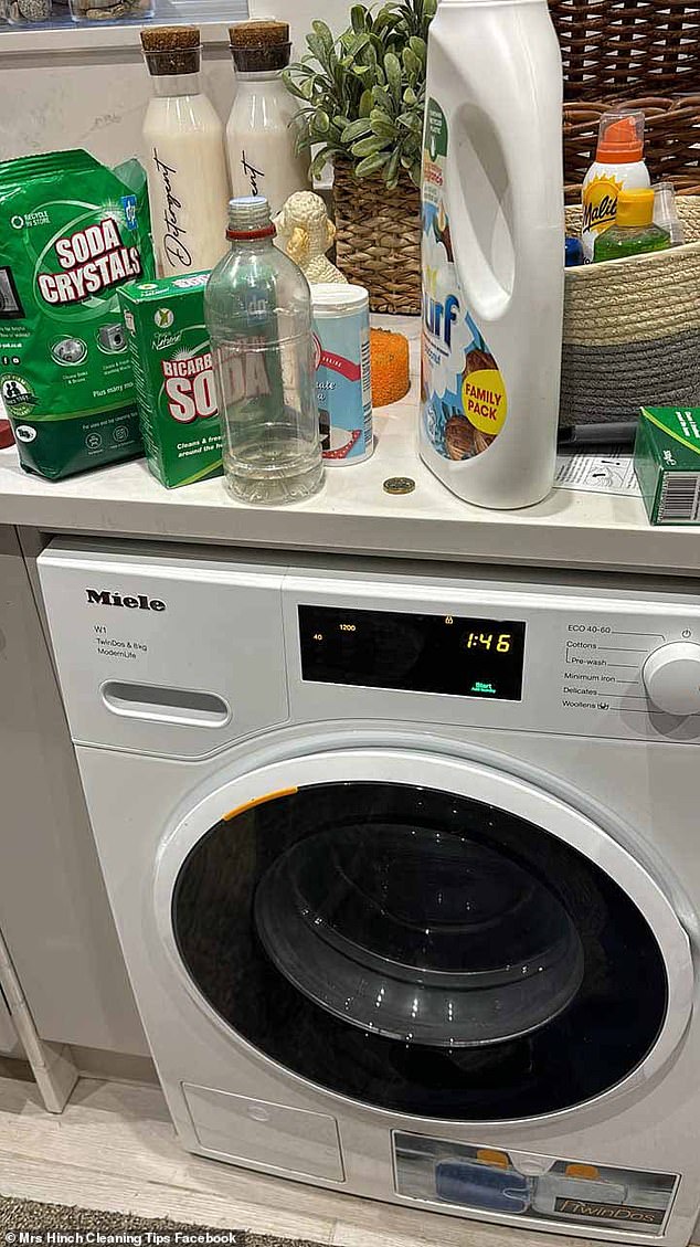 On Facebook, the homeowner admitted that the unpleasant odor emitted by her washing machine was caused by her adult son, whose work clothes regularly absorb gasoline