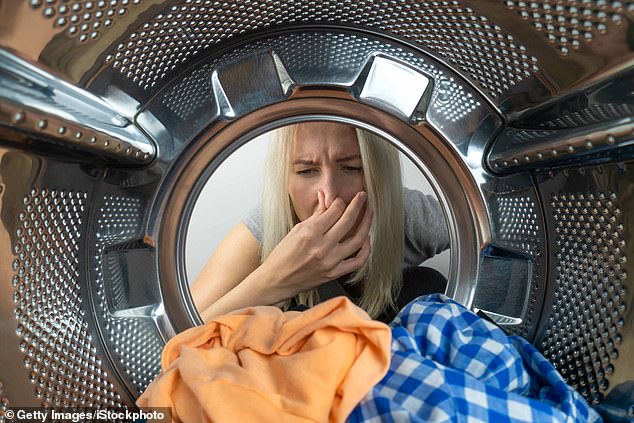 A mum has revealed her three-step solution to banishing bad smells from washing machines for good - and all the products can be found on your local high street (stock image)