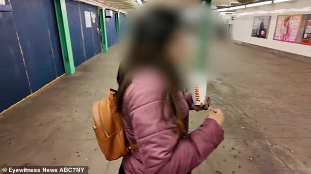 Jamileth, 21, was rescued by a security guard who heard her screams and chased the young man away from the 169th Street stop in Jamaica, Queens.