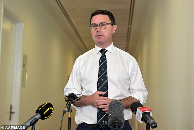 David Littleproud (pictured) broke parliamentary rules when he cashed out flights to the Gold Coast and took a government-funded taxi service to Surfers Paradise on February 9 last year.