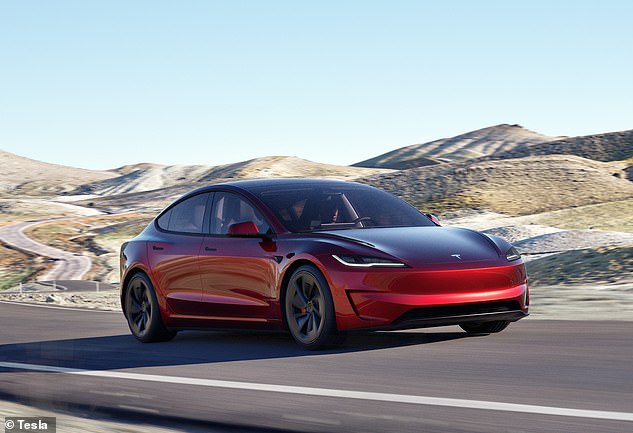 The Tesla Model 3 is back after a short hiatus (since 2022) and is the fastest Performance model yet.  The £59,990 model will do 0-60 in 2.9 seconds, with a top speed of 163mph and produce 460bhp