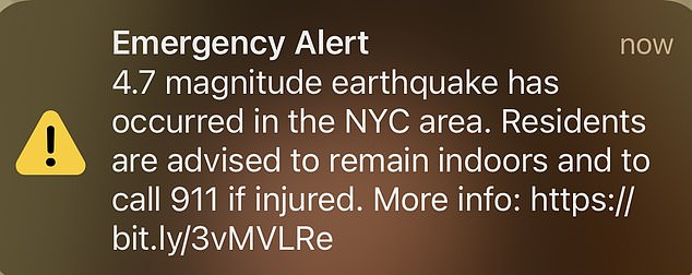 An orange warning has been issued almost an hour after an unexpected earthquake struck the northeast