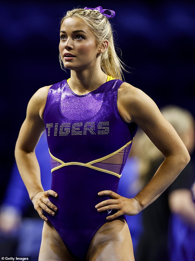 The social media personality, 21, recently scored a 9.90 in floor exercise at a meet for LSU