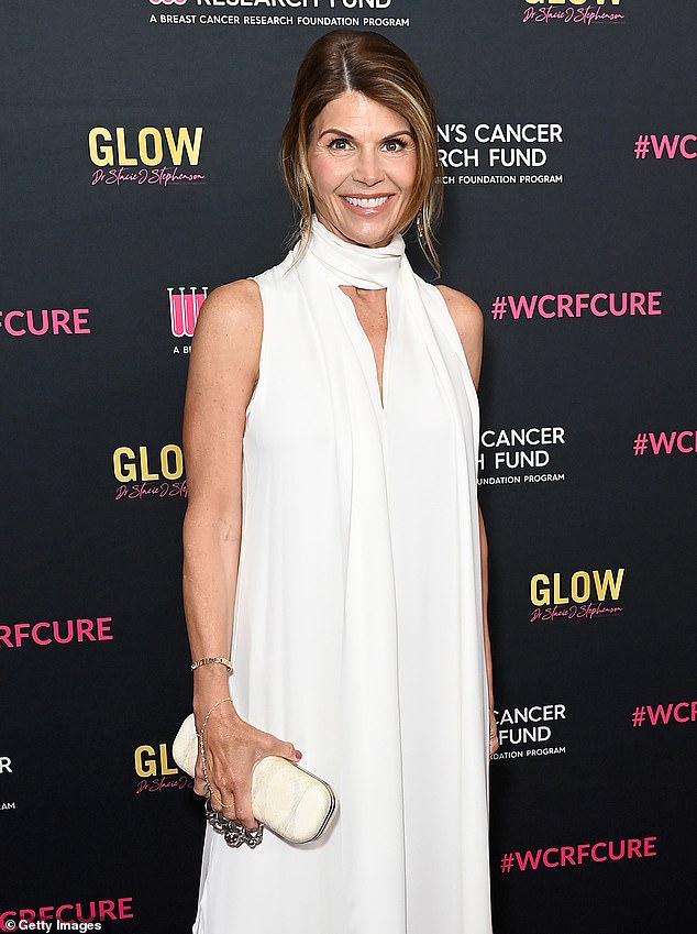 Olivia attended the Women's Cancer Research Fund's An Unforgettable Evening benefit in Beverly Hills earlier this month with her mother Lori Loughlin, seen at the event