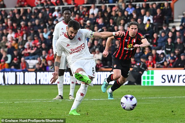 Bruno Fernandes put in a captain's performance to rescue a point for Manchester United