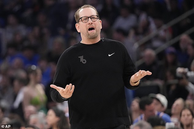 Sixers coach Nick Nurse told reporters the dramatic game winner should not have counted