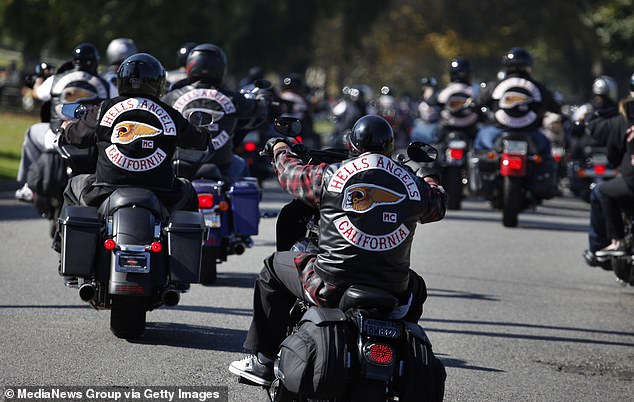 Kerrie Droban, author and lawyer, said of the motorcycle group (pictured): 'They fell in love with the whole law of the mafia'