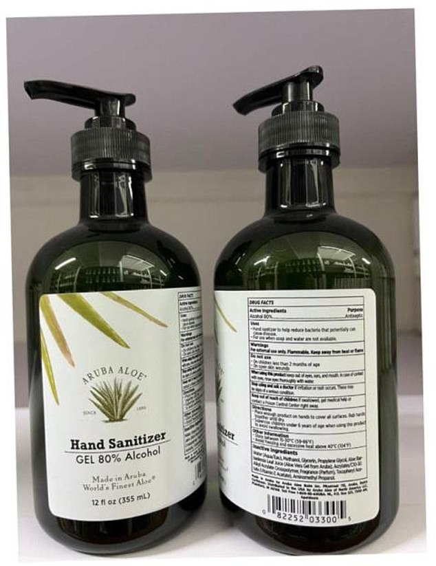 Approximately 40 lots of Aruba Aloe Hand Sanitizer Gel Alcohol 80 percent and Aruba Aloe Alcoholada Gel hand sanitizer have been recalled