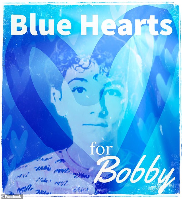 Part of that outreach includes the community creating a Facebook group promoting a candlelight vigil for Bobby and “Blue Hearts for Bobby.”