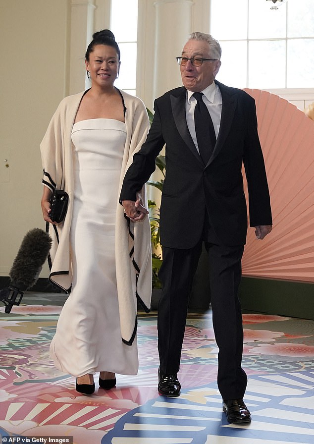 Robert De Niro and girlfriend Tiffany Chen were among the A-listers who attended President Joe Biden and First Lady Jill Biden's state dinner for Japanese Prime Minister Fumio Kishida at the White House on Wednesday