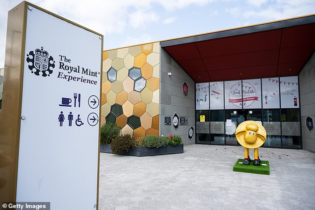 Focus on Britain: The Royal Mint will only produce money for Britain from 2025.  Pictured is the visitor center which is part of the main site in Llantrisant, Wales