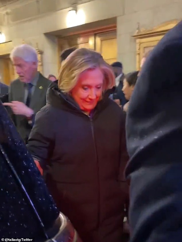 Hillary Clinton was branded a 'super predator' while her husband Bill was called a 'piece of shit' during an ambush by pro-Palestinian protesters in New York City