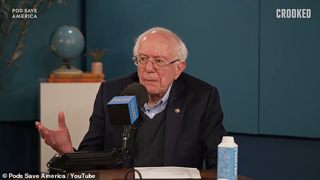 Senator Bernie Sanders, speaking on Pod Save America, denounced the 