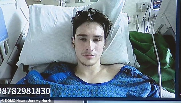 18-year-old Chase Jones, who killed a mother and her three children in a 110-mph crash in Seattle, has posted $100,000 bail with the help of his family.  Jones appeared in court via video link from his hospital bed on Monday