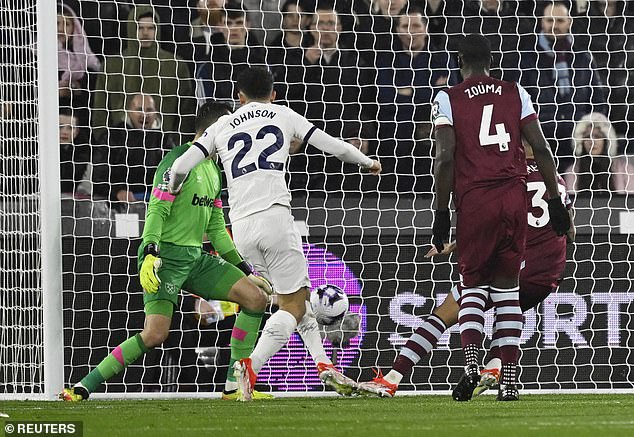 Welsh international Johnson started the match just as he ended last weekend's victory over Luton