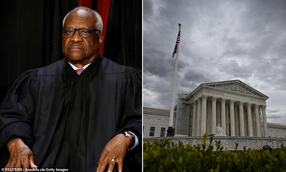 Conservative Supreme Court Justice Clarence Thomas returned to court for oral arguments on Tuesday after mysteriously absent from court on Monday.  It comes as the Supreme Court hears arguments in the Jan. 6 case of Fischer v. United States.