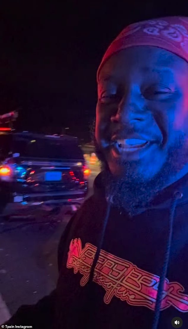 T-Pain said he was involved in an accident in Atlanta on Sunday while driving home from the airport