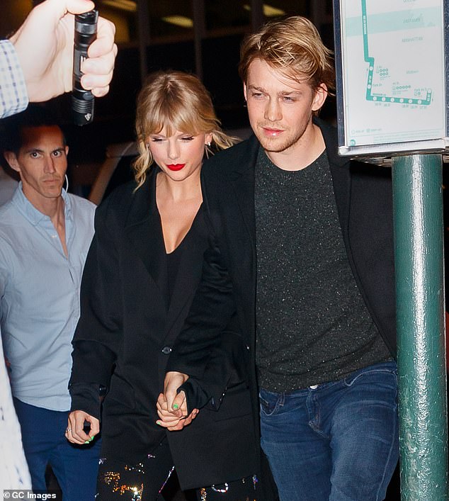 Taylor Swift informs fans about the end of her six-year relationship with Joe Alwyn and her short-lived affair with 1975 rocker Matty Healy in songs on her new album The Tortured Poets Department;  seen with Joe in 2019